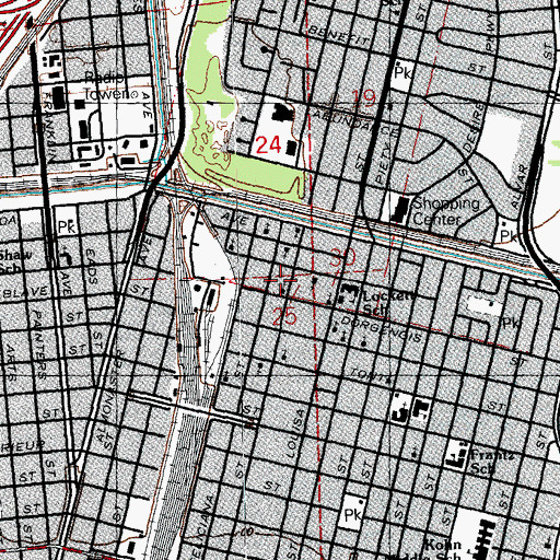Topographic Map of Little Rose Hill Baptist Church, LA