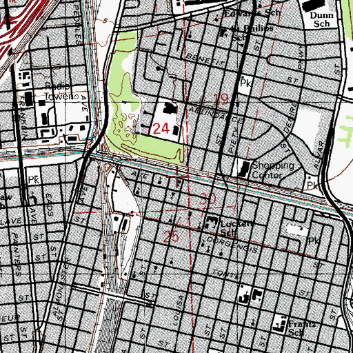 Topographic Map of Pleasant Valley Missionary Baptist Church, LA