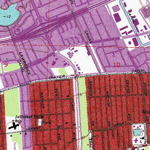 Topographic Map of East Gentilly, LA