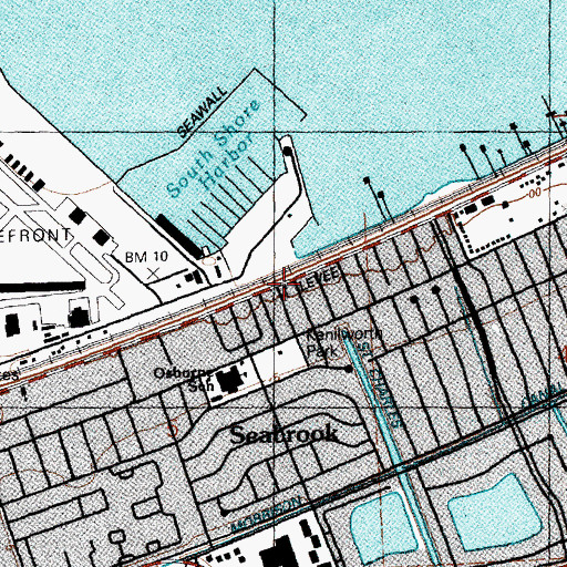 Topographic Map of Hayne Boulevard Baptist Church, LA