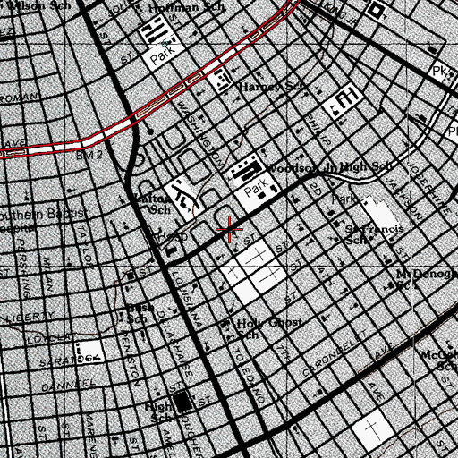 Topographic Map of First House of Prayer, LA