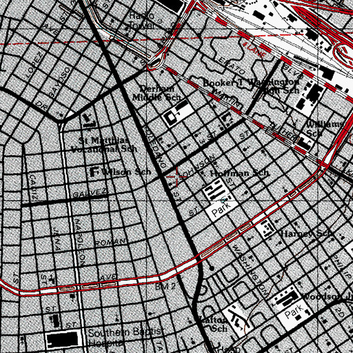Topographic Map of Greater Salvation Missionary Baptist Church, LA