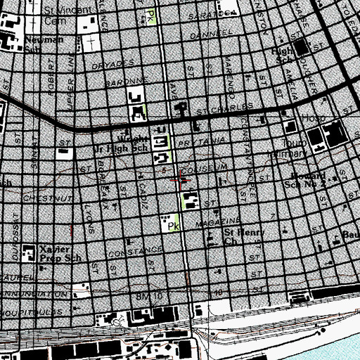 Topographic Map of Miller Activity Center, LA