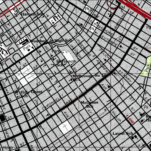 Topographic Map of Miracle Faith Healing and Deliverance Temple, LA