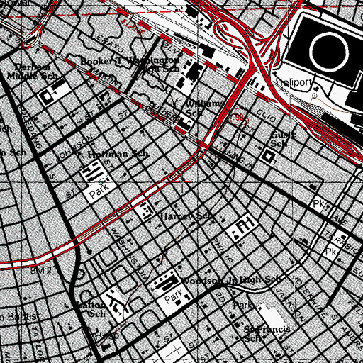 Topographic Map of Second Evangelist Missionary Church, LA