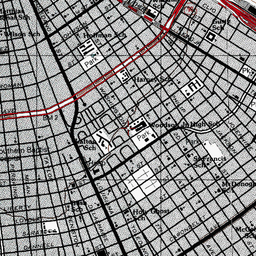 Topographic Map of Shiloh Number 2 Baptist Church, LA