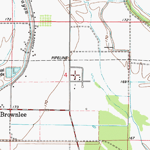 Topographic Map of Airline Park Estates, LA