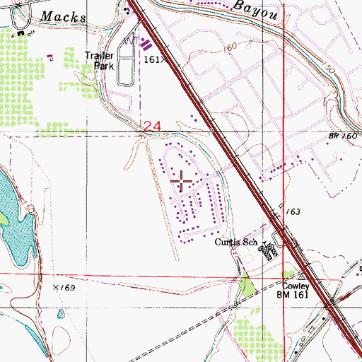 Topographic Map of River Bend, LA
