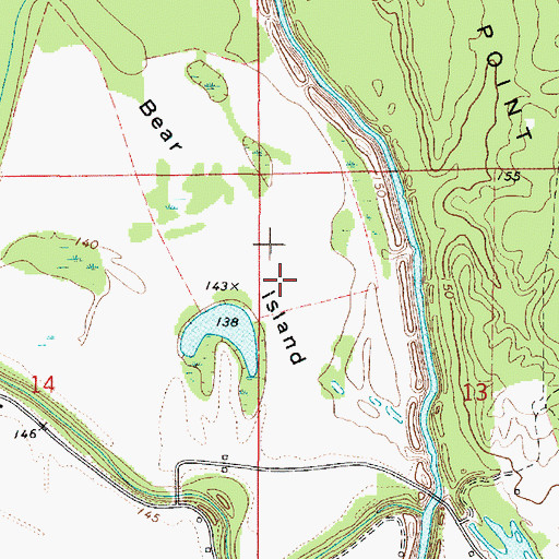 Topographic Map of Swan Lake Oil Field, LA