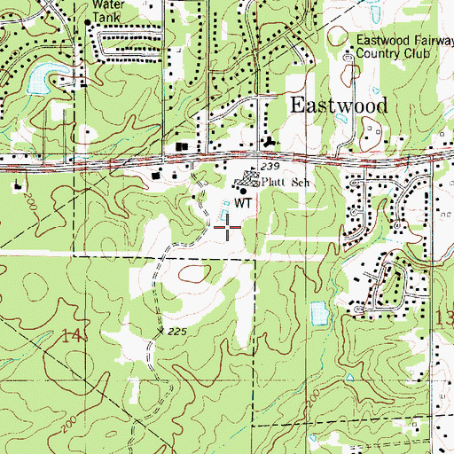 Topographic Map of T.L. Rodes Elementary School, LA