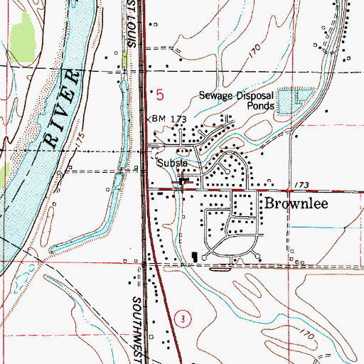 Topographic Map of Word of Faith Baptist Church, LA