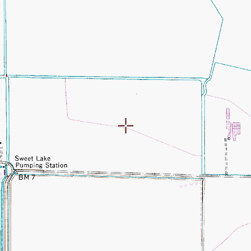 Topographic Map of South Chalkley Gas Field, LA