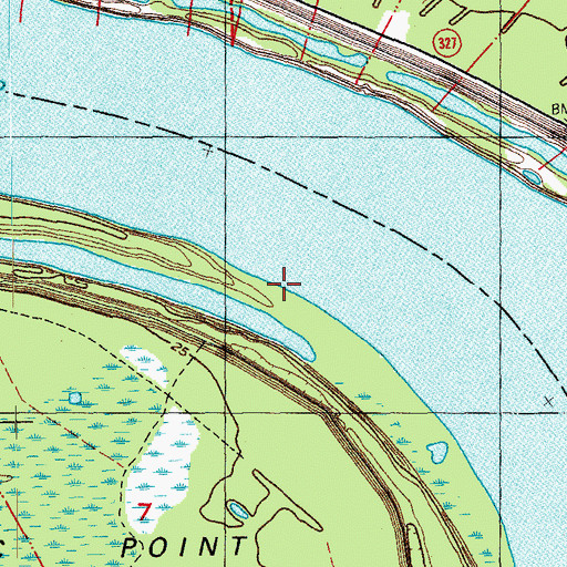 Topographic Map of Australia Landing, LA