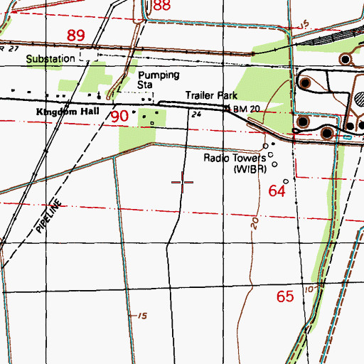 Topographic Map of Frisco (historical), LA
