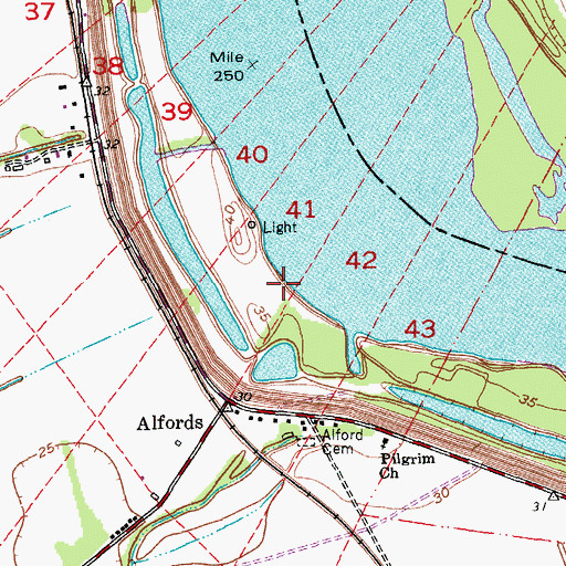 Topographic Map of Highland Plantation Landing, LA