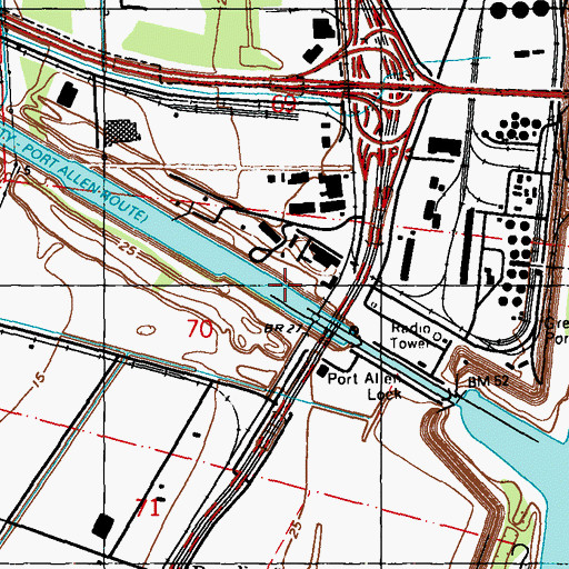 Topographic Map of Limerick Plantation (historical), LA