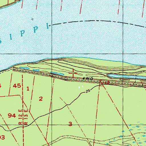 Topographic Map of Manchac Point Oil Field, LA