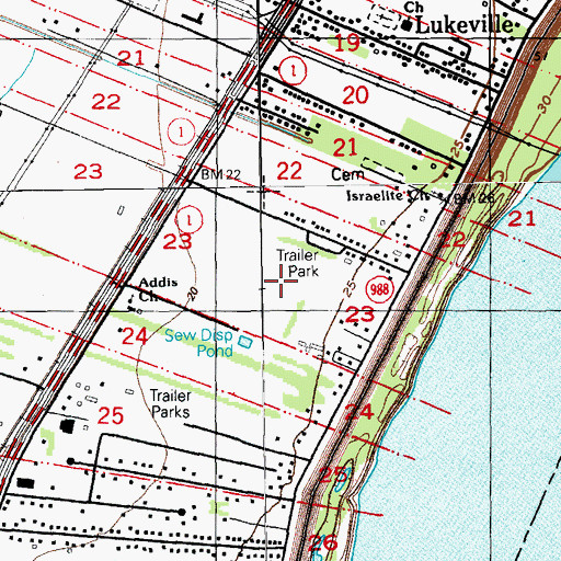 Topographic Map of Missouri Plantation (historical), LA