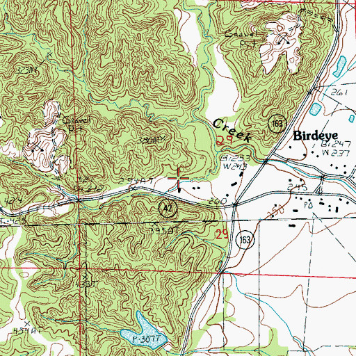 Topographic Map of Spring Hill Cemetery, AR