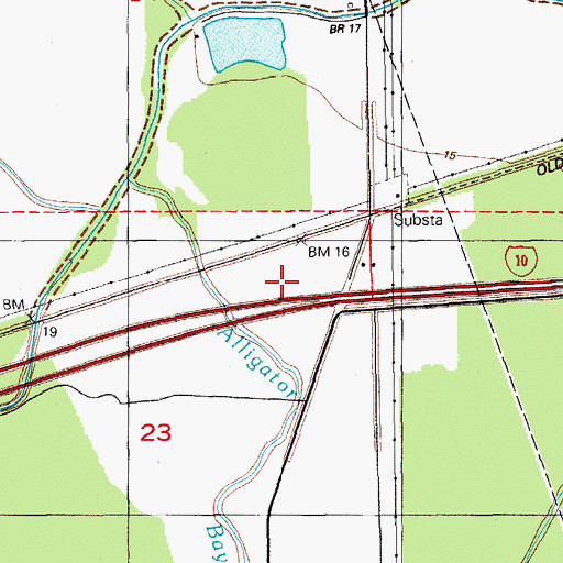 Topographic Map of Wilbert (historical), LA