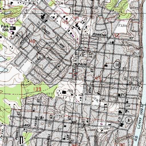 Topographic Map of Dickerson House of Prayer, LA