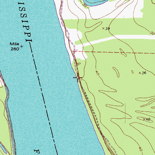 Topographic Map of Fancy Point Landing, LA