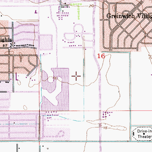 Topographic Map of Charter Meadowview Hospital (historical), LA