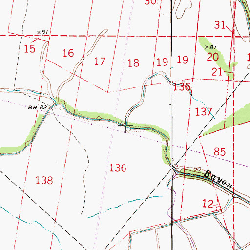 Topographic Map of Alligator Slough, LA