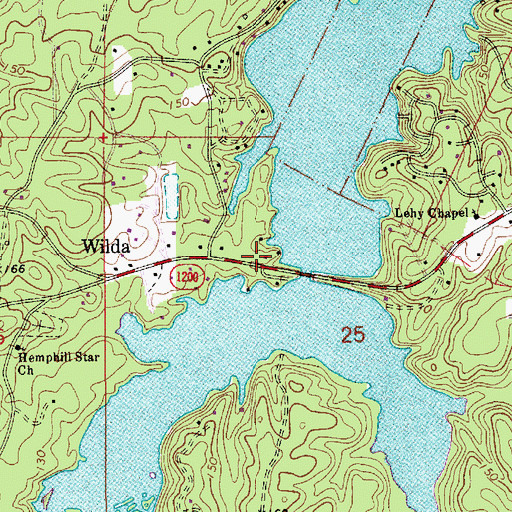 Topographic Map of Collins School (historical), LA