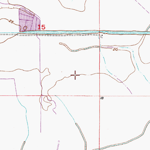 Topographic Map of Calcasieu Prairie, LA