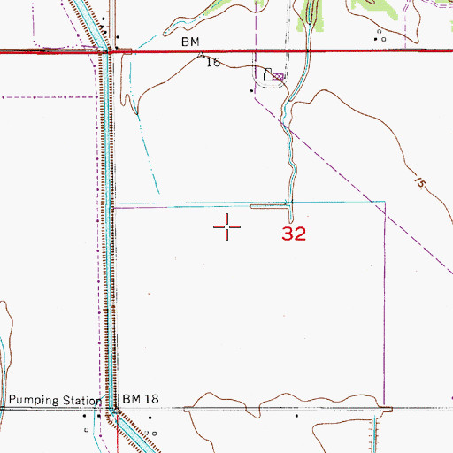 Topographic Map of Chloe Oil Field, LA