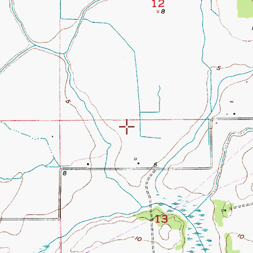 Topographic Map of Choupique Gas Field, LA
