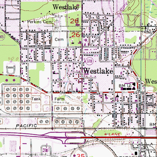 Topographic Map of Good Hope Baptist Church, LA