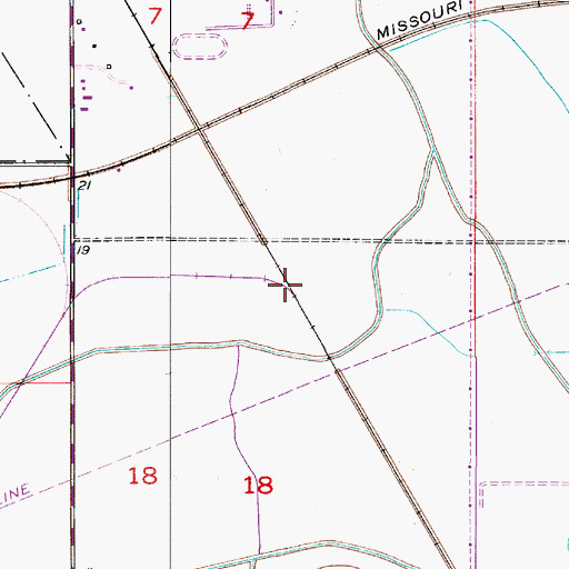 Topographic Map of Harbor, LA