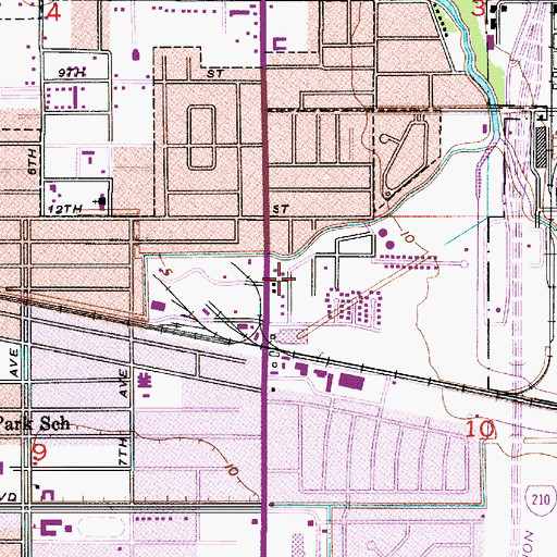 Topographic Map of Hillcrest Baptist Church, LA
