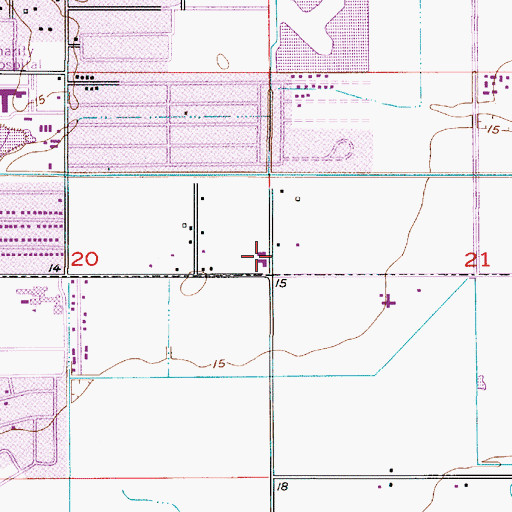 Topographic Map of Living Way Pentecostal Church, LA