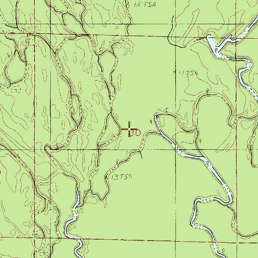 Topographic Map of Northwest Starks Gas Field, LA
