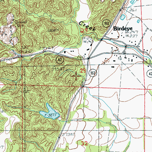 Topographic Map of Springhill Church, AR
