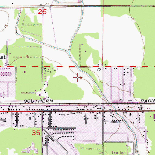 Topographic Map of Sulphur Industrial Park, LA