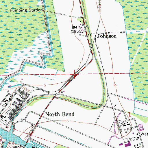 Topographic Map of Cabot, LA