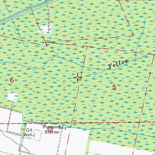 Topographic Map of East Franklin Gas Field, LA