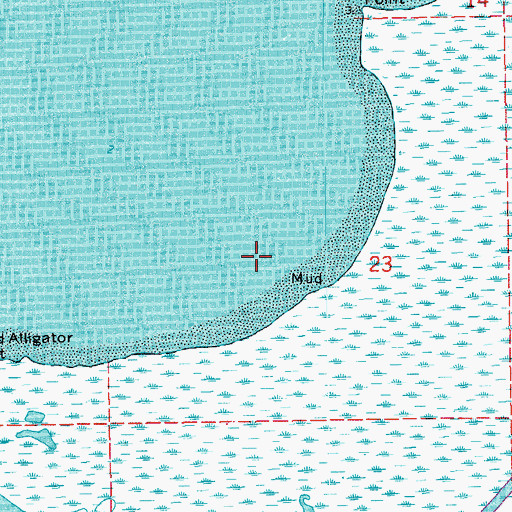 Topographic Map of Fishing Bend, LA