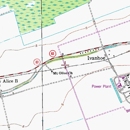 Topographic Map of United, LA