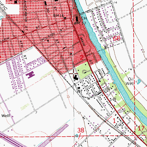 Topographic Map of W P Foster Elementary School, LA