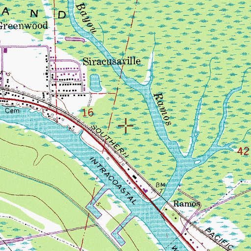 Topographic Map of Wyandotte Gas Field, LA