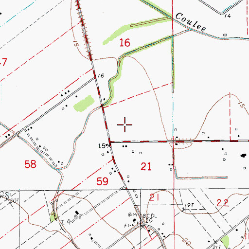 Topographic Map of Breaux Bridge Senior High School, LA
