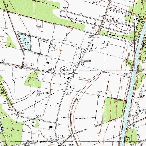 Topographic Map of Cinco (historical), LA