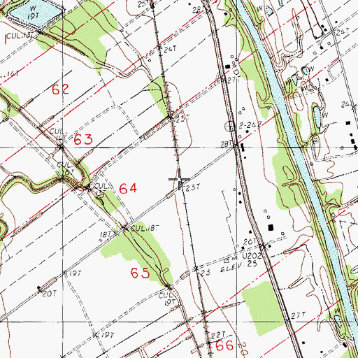 Topographic Map of Gauthier (historical), LA