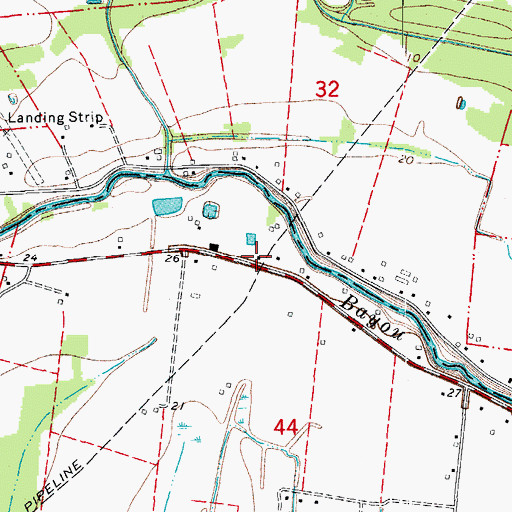 Topographic Map of Kipper School (historical), LA
