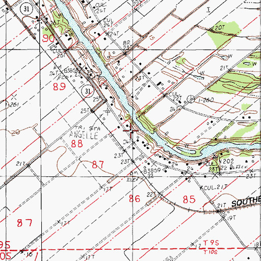 Topographic Map of La Pointe School (historical), LA
